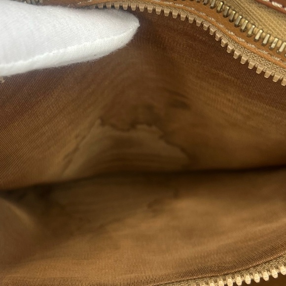 Celine Brown Macadam Leather Clutch/ Wristlet - Picture 8 of 9